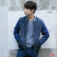 TBY JEANS TBY25 Jacket jeans  ผ้ายืด แขนตัดต่อผ้าตาข่าย