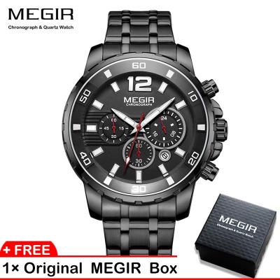 MEGIR 2068นาฬิกาควอตซ์ที่เที่ยงตรงนาฬิกาแบรนด์ชั้นนำหรูหราทหารนาฬิกานาฬิกาข้อมือทหารผู้ชาย