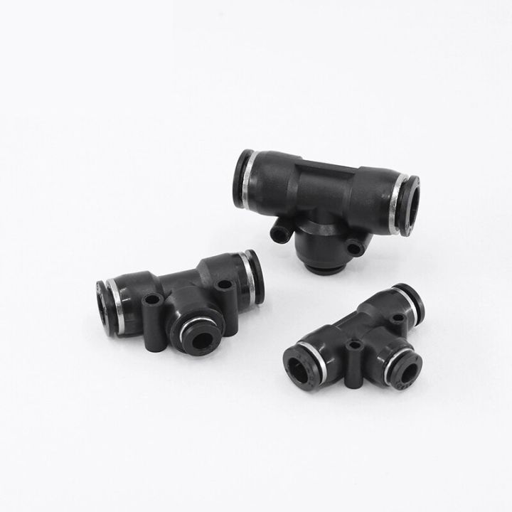 qdlj-black-1pc-peg-series-pneumatic-fitting-t-type-one-touch-push-in-quick-fittings