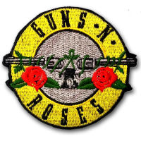 อาร์มติดเสื้อ อาร์ม ตัวรีด วงดนตรี วงร๊อค เฮฟวี่เมทัล โลโก้ วง Guns N Roses  กันแอนด์โรส  สำหรับตกแต่งเสื้อผ้า