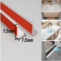 【LZ】 New Silicone Bathroom Water Stopper Blocker Strip Self-adhesive Floor Retaining Door Bar Dry Wet Separation Gap Sealing Barrier