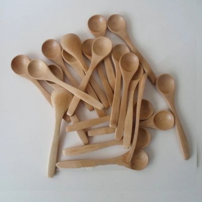 №☄✽ 10Pcs/Set Wooden Honey Spoon Ecofriendly Household Tableware Bamboo Kitchen Condiment Scoop Coffee Spoon Dessert Spoon Teaspoon
