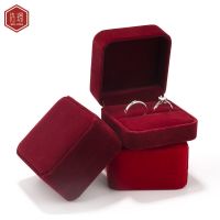 [COD] box booth for wedding ring light luxury pair flannelette gift storage