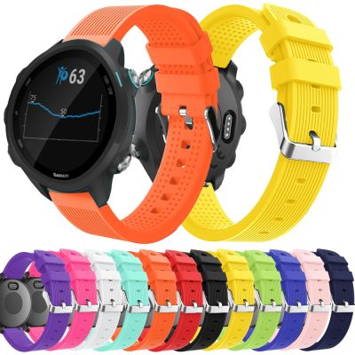 （A Decent035）Correa De Silicona De Repuesto Para Reloj Garmin Forerunner Pulsera De Música Para Vivomove HR 20Mm 245 245M 645 645