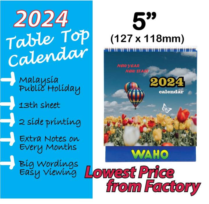 Table Top Horse Calendar 2024 Kalendar Kuda Meja 2024 跑马日历 2024 Racing