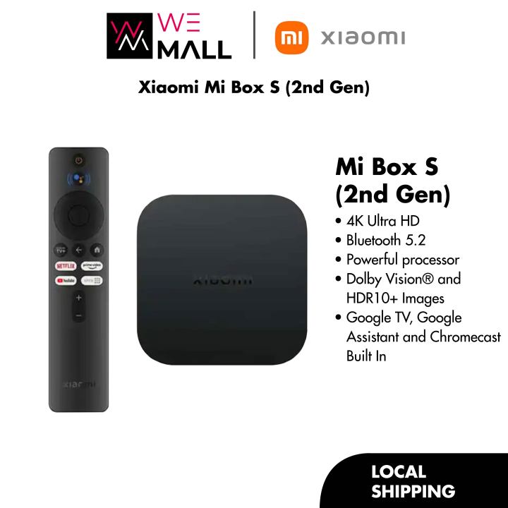 Global Version Xiaomi Mi TV Box S 2nd Gen 4K Ultra HD Android TV