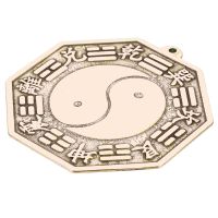 Mirror Bagua Chinese Brass Wall Convex Concave Gossip Ornament Diagrams Eight Hanging Mountain Traditional Decor Pendant