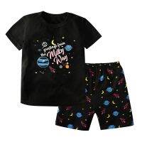 2 4 6 8 10 12Years Teenager Boys Pajamas Sets Children Homewear Kids Nightwear Boy Sets Clothing Sets Space Pijamas