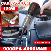 9000Pa 120W เครื่องดูดฝุ่นในรถยนต์ไร้สาย4 In 1 Blowable Cordless Handheld Auto Vacuum Home &amp; Car Dual Use Mini Vacuum Cleaner