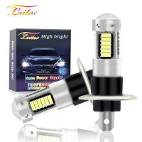 Caoshssures 2Pcs Super Bright H1 H3หลอดไฟ LED 30 4014SMD ไฟตัดหมอก6500K สีขาวขับรถ Day โคมไฟรถยนต์หลอดไฟ