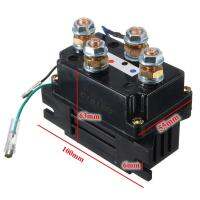 400A Black Winch Relay Solenoid DC 12V Car Vehicle ATV Truck With 6 Pattern Protection Caps 21X #273101