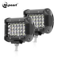 2X4 Nlpearl Led ออฟโรดบาร์ขนาด7นิ้ว12V 24V ไฟแอลอีดีพื้นสปอตไลท์สำหรับรถ4X4รถกะบะเอทีวีรถแทรคเตอร์ไฟ Led Verllllllllpearl ใช้จับสัญญาณอัตโนมัติ