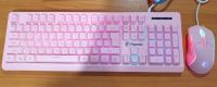 Razeak RKM-705 Pink Gaming Keyboard+Mouse Combo ชุดคีย์บอร์ดเมาส์สีชมพู