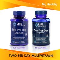 รวมวิตามินและแร่ธาตุ27ชนิด Life Extension Two-Per-Day Multivitamin (60/120แคปซูล) (60/120เม็ด)