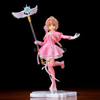 อะนิเมะรูปการ์ด Captor Kinomoto Sakura Magic Wand หญิง Sakura น่ารักสีชมพู PVC Action Figure ของเล่นตุ๊กตา Gift