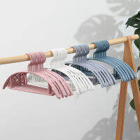 10PCslot Non-slip Hangers Semi-circle Seamless Bold Hanging Hangers Wet And Dry Support Durable Household Clothes Hangers