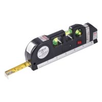 Level Laser Horizon Vertical Measure Tape Aligner Bubbles Ruler Lasers Ruler Accurate 2 Lines Cross Line Laser Measuring Tools