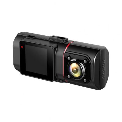 กล้องรถชนเลนส์คู่การมองเห็นได้ในเวลากลางคืนกล้องติดรถยนต์กล้องจีพีเอส DVR ใส1080P สำหรับการมองเห็นได้ในเวลากลางคืนกระจกรถยนต์