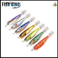 YIWEN 10g 80mm ตะกั่ว Sinker เรืองแสง เหมือนจริง เหยื่อกุ้งไม้ อุปกรณ์ตกปลา Squid Hook เหยื่อปลาหมึกยักษ์