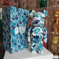 ⊱⊱Bearbrick × BAPE × ABC - Shark Camouflage Ver Gear Joint 400 28 ซม. ฟิกเกอร์แอกชัน แฟชั่น คุณภาพสูง ของเล่น GK ของสะสม ของขวัญ