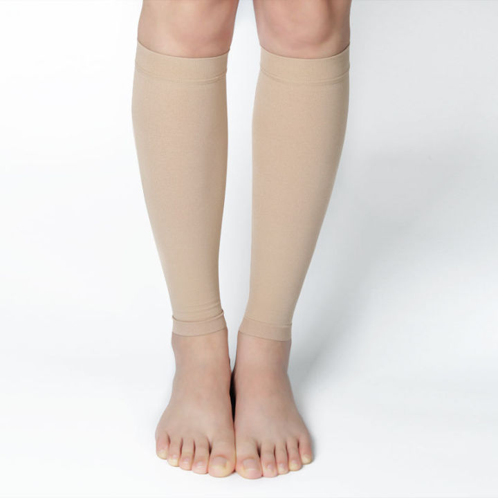 1คู่ทางการแพทย์รองถุงเท้าการบีบอัดยืดหยุ่นขาลูกวัวแขนถุงเท้าเส้นเลือดขอดรักษาถุงน่องความดันขาอุ่น-s-xl