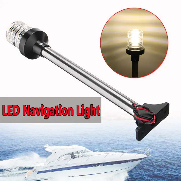 12V24V LED Navigation Pole Lights Marine Boat Pontoon Stern Anchor Fixed Base Lazada PH