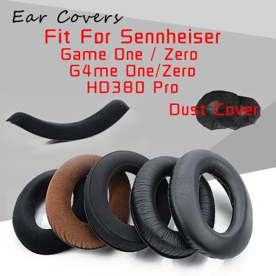 แผ่นรองหูเดิมสำหรับ Sennheisers หูฟัง HD380 Pro HD380Pro เกมศูนย์/หนึ่ง G4ME หนึ่ง /Zero หูฟังหูฟังหมอนอิงเปลี่ยน
