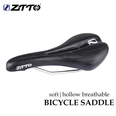 ZTTO MTB Road Bike Soft Seat saddle Pain-Relief Thicken PU Leather Breathable Bicycle riding Racing Saddle Cushion Bicycle Parts