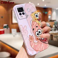 Case4you Vivo V20 Pro V23 5G V25 Pro 5G การ์ตูน SpongeBob SquarePants ปลาดาวแพททริกกรณีโทรศัพท์ฟิล์มเคสป้องกันกล้องแบบเต็มรูปแบบ