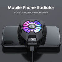 DL05 Mobile Phone Cooling Cooler Fan Portable Radiator for Gaming Heatsink LED Digital Display USB Type-C Gamepad Cooling System