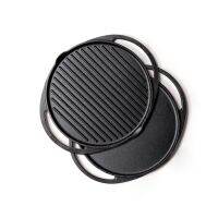 Meyer Pre-Seasoned Cast Iron 2 in 1 Grill and Griddle Pan, 30cm