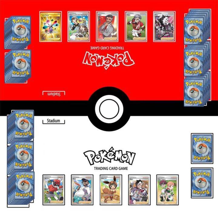 60*60 Pokemon Tcg Dedicated Card Play Against Table Mat Anime Pokeball Pikachu Charizard Eevee ...