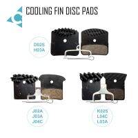 [ยอดเยี่ยม] 1PR จักรยาน COOLING FINS แผ่นดิสก์เบรคแผ่นสำหรับ Shimano J02A M785 K02SN03A M640 D02S RS505