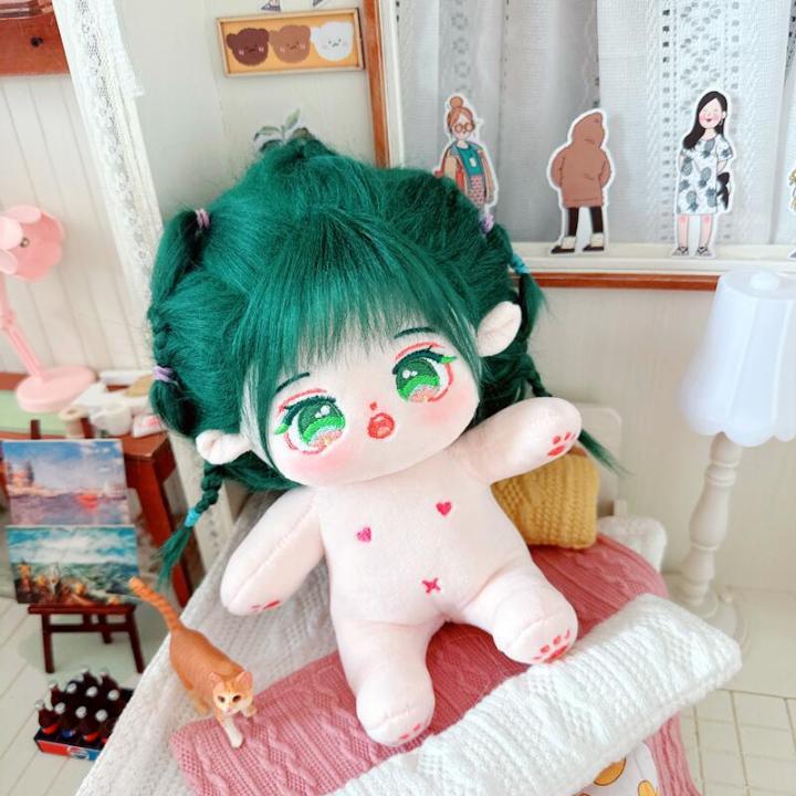 20cm Have a bone Cute Doll Green Hair Green Eyes Doll Shownu Hyung ...