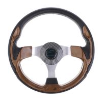 Universal Marine Boat Steering Wheel 3 Spoke 3/4 Wheel Hub Sport Aluminum ABS Marine Steering System for Marine Rib Speedboat