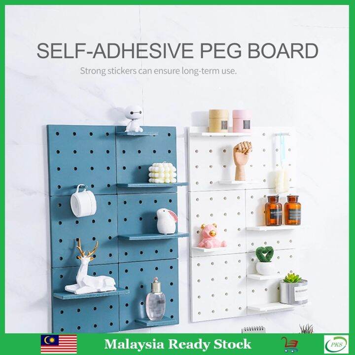 Big Promo Wall Deco Peg Board Shelves Rack Hole Pegboard Wall Hanging