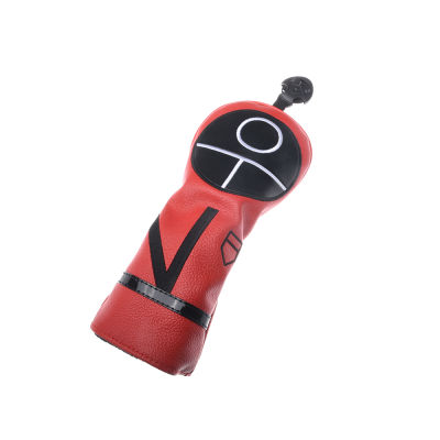 3pcsSet Squid Game Figures Mask Golf Club Head Covers Wood Driver Protect Headcover Golf Accessories