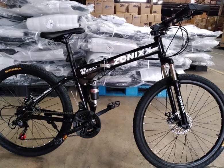 26 Inch Folding Mountain Bike Shimanos Folding Bikes for Men Women 21 Speed Full Suspension Disc Brakes Cruiser Bicycles Trek MTB US in Stock