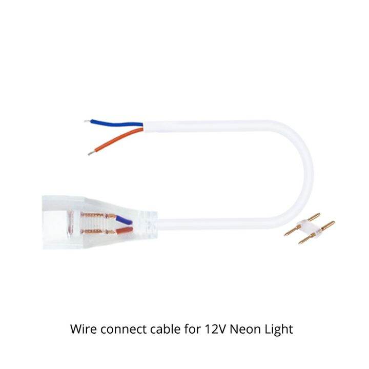 neon-led-strip-light-connector-holder-clip-aluminum-profile-220v-eu-plug-12v-connector-cable-for-2835-5050-led-neon-strip-adhesives-tape