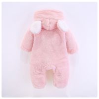 2020 New Winter Warm Cotton Casual Newborn Cute Bear Design winter Hooded Jumpsuit Bag Foot Romper For Baby Boy Baby Girl popit