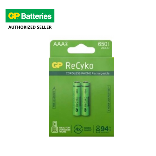 GP RECYKO 2'S 650 AAA Rechargeable Battery (GPRHCH63E019) Lazada