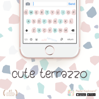 cute terrazzo Keyboard Theme⎮(E-Voucher) for Pastel Keyboard App