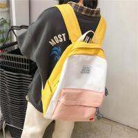 Schoolbag female backbag middle school student college canvas Japanese ins soft sister cute girl simple literary