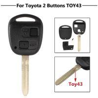 【✱2023 HOT✱】 haokao5 2ปุ่มเคส Kunci Remote Mobil Fob Toy43ใบมีดสำหรับโตโยต้าคัมรี่เซลิก้า Rav4 Colorado