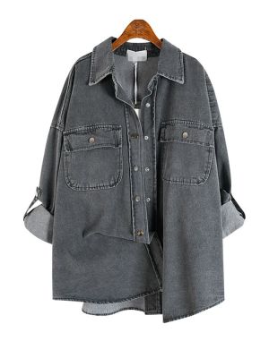 XITAO Denim Coat Women Casual  Shirt Style Denim Jacket