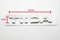 ป้ายโลโก้พลาสติกโครเมี่ยม TIDA สำหรับติดท้ายรถ NISSAN TIDA ขนาด 14.5x2.2cm ติดตั้งด้วยเทปกาวสองหน้าด้านหลัง