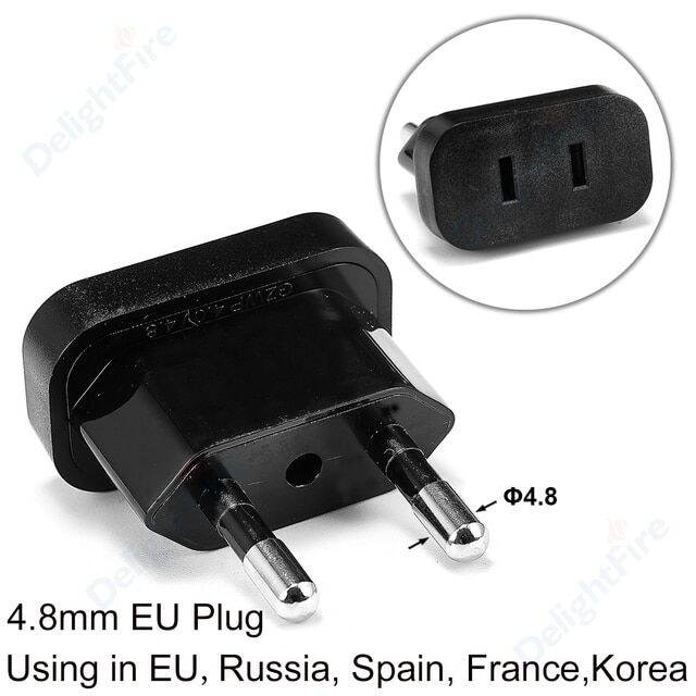 1pcs 220V Power Plug Adapter US To EU Euro Europe Plug Power Plug
