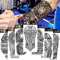 hot【DT】 Temporary Fake Arm Men Human Wolf Totem Arabic Text Disposable Pattern Stickers