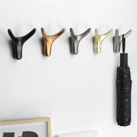 □ Wardrobe Clothes Coat Bag Hat Hanging Bathroom Kitchen Racks Creative Design Zinc Alloy Wall Mount Hook Dual Hanger