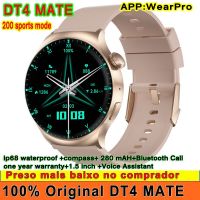 ต้นฉบับ DT4 MATE Smart Watch เข็มทิศ NFC Bluetooth Call 1.5 นิ้ว 454 * 454 IP68 กันน้ํา 200 โหมดกีฬาอัตราการเต้นของหัวใจ Smartwatch